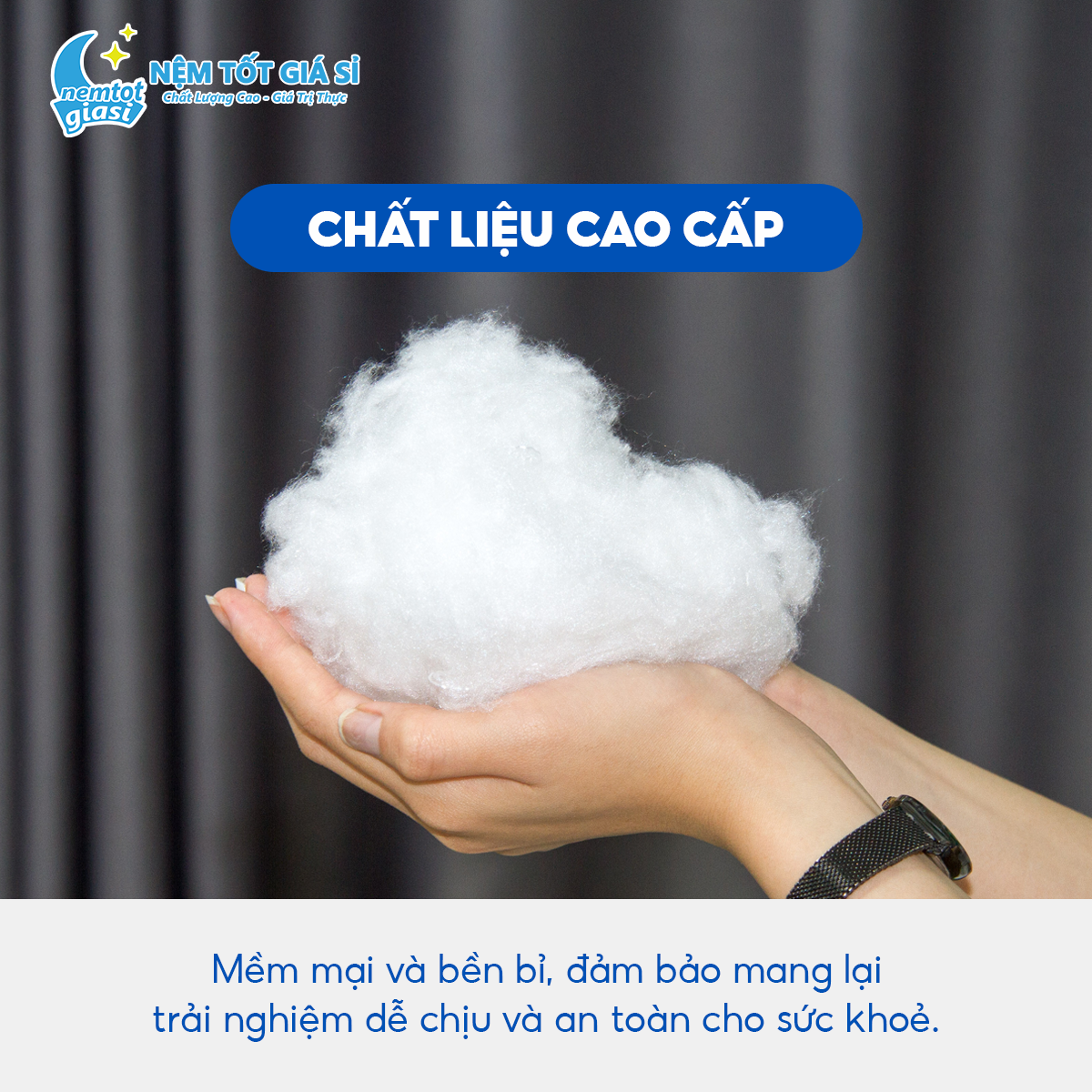 Nệm Tốt Giá Sỉ - Gối Gòn Ép Hơi 2