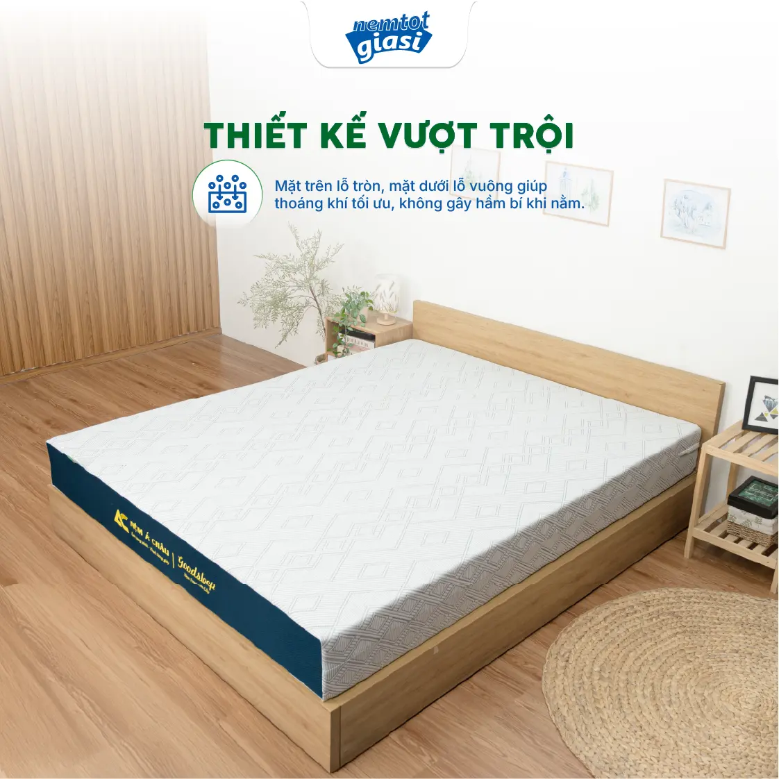 Nệm Tốt Giá Sỉ - Nệm Foam Cao Cấp Goodsleep 1